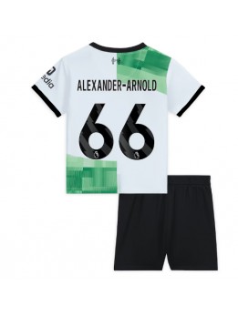 Liverpool Alexander-Arnold #66 Replika Borta Kläder Barn 2023-24 Kortärmad (+ byxor)
